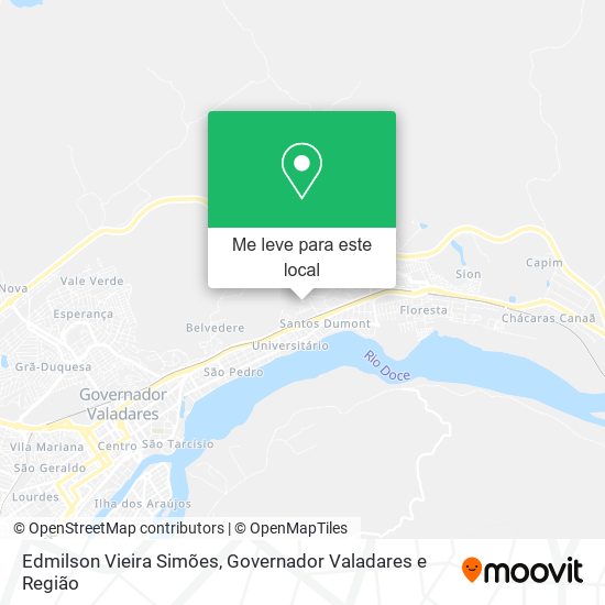 Edmilson Vieira Simões mapa
