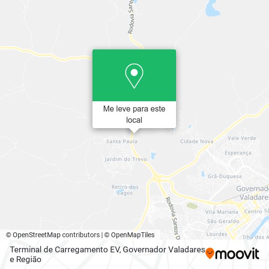 Terminal de Carregamento EV mapa