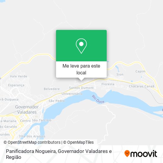 Panificadora Nogueira mapa