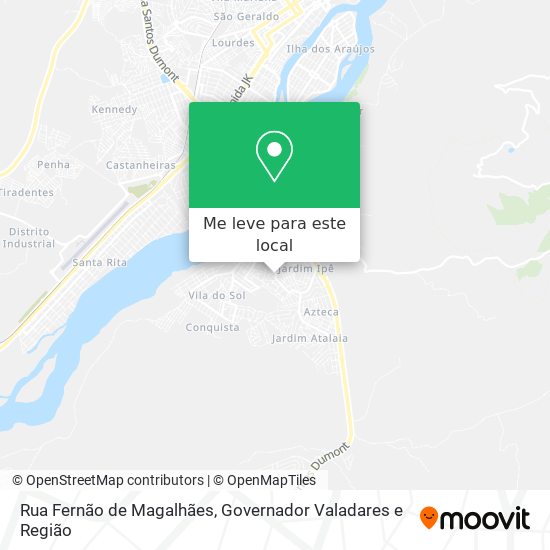 Rua Fernão de Magalhães mapa