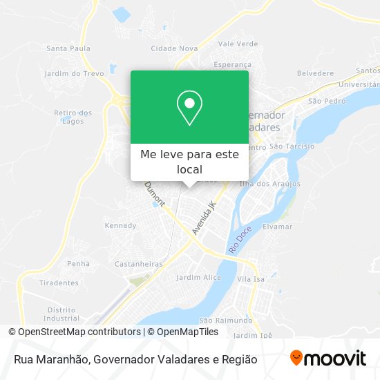 Rua Maranhão mapa