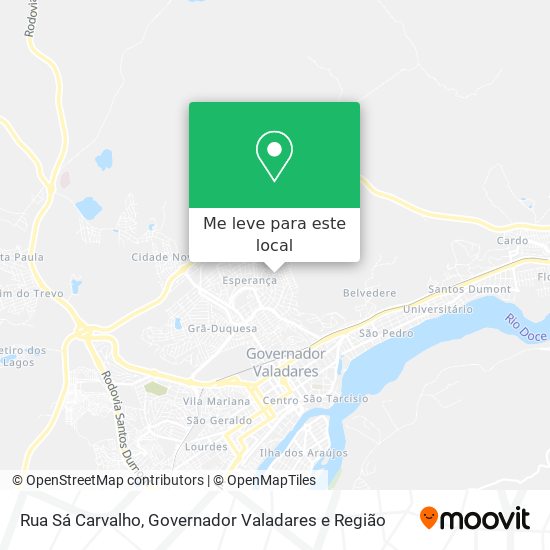 Rua Sá Carvalho mapa