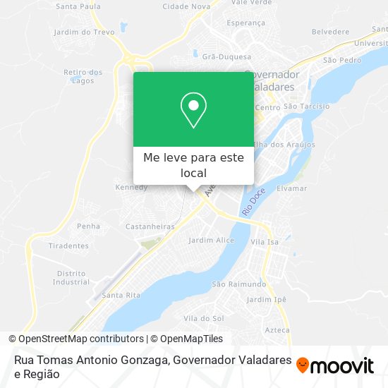 Rua Tomas Antonio Gonzaga mapa