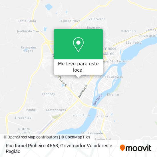 Rua Israel Pinheiro 4663 mapa