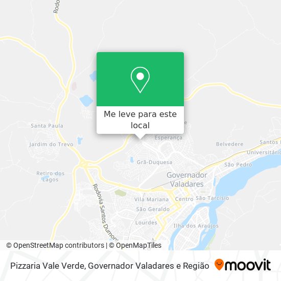 Pizzaria Vale Verde mapa