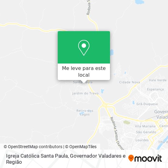 Igreja Católica Santa Paula mapa