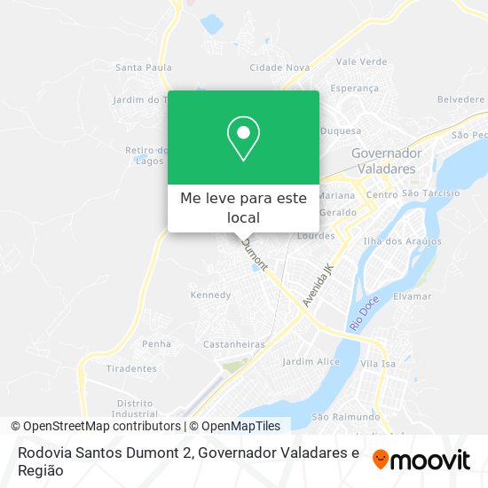 Rodovia Santos Dumont 2 mapa