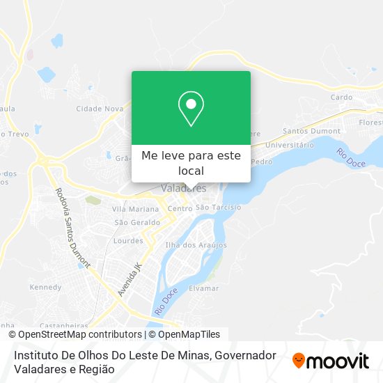 Instituto De Olhos Do Leste De Minas mapa