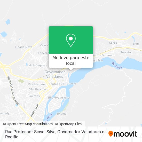 Rua Professor Sinval Silva mapa