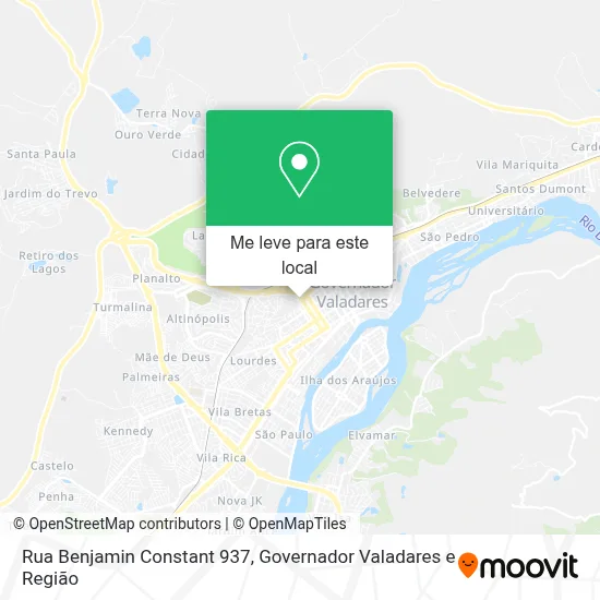 Rua Benjamin Constant 937 mapa