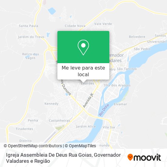 Igreja Assembleia De Deus Rua Goias mapa