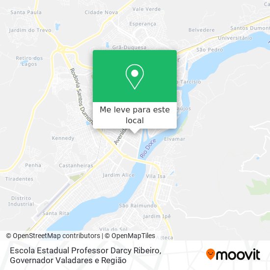 Escola Estadual Professor Darcy Ribeiro mapa