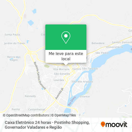 Caixa Eletrônico 24 horas - Postinho Shopping mapa