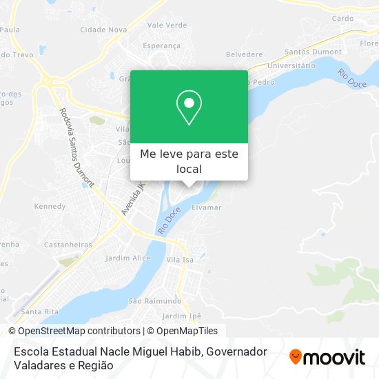 Escola Estadual Nacle Miguel Habib mapa