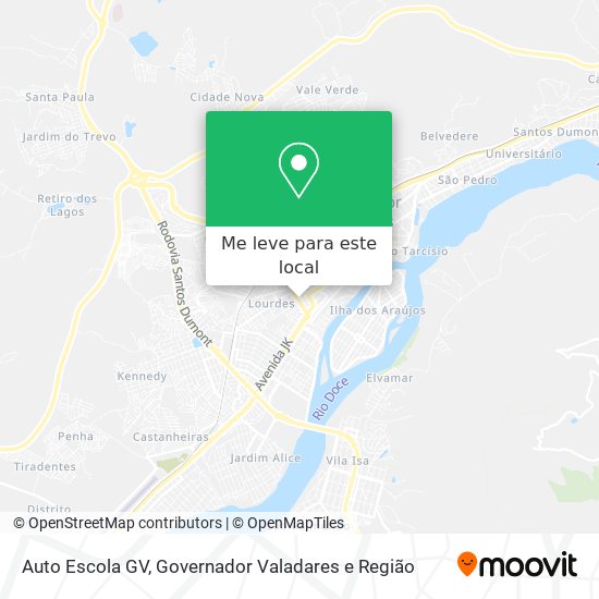 Auto Escola GV mapa