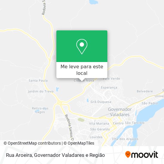 Rua Aroeira mapa