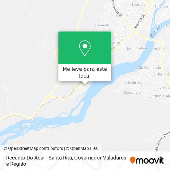 Recanto Do Acaí - Santa Rita mapa