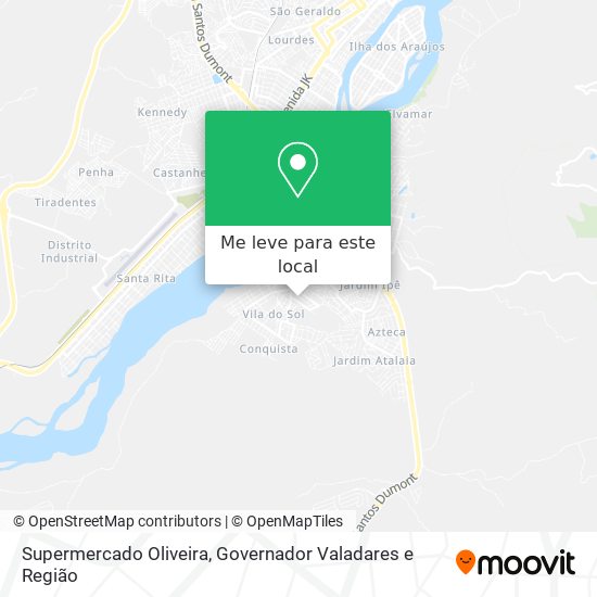 Supermercado Oliveira mapa