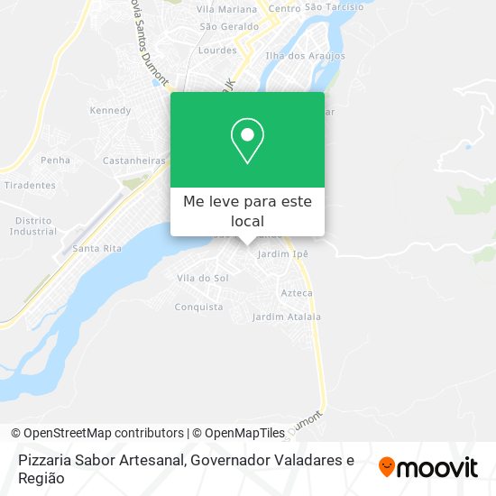 Pizzaria Sabor Artesanal mapa