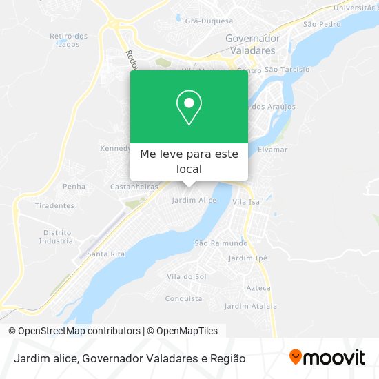Jardim alice mapa