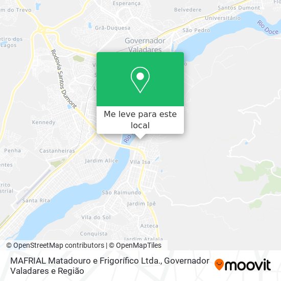 MAFRIAL Matadouro e Frigorífico Ltda. mapa