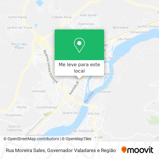 Rua Moreira Sales mapa