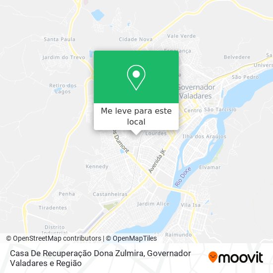 Casa De Recuperação Dona Zulmira mapa