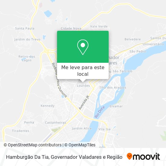 Hamburgão Da Tia mapa