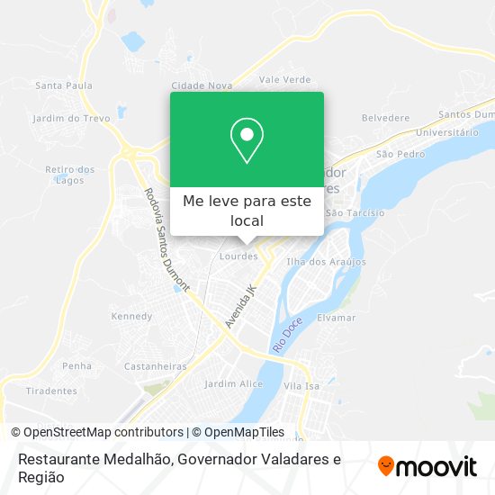 Restaurante Medalhão mapa