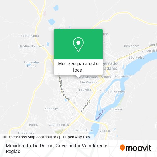 Mexidão da Tia Delma mapa