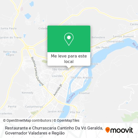 Restaurante e Churrascaria Cantinho Da Vó Geralda mapa