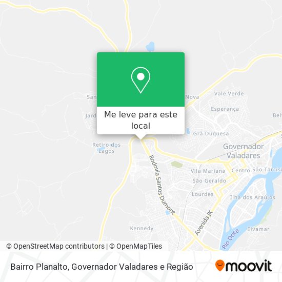 Bairro Planalto mapa