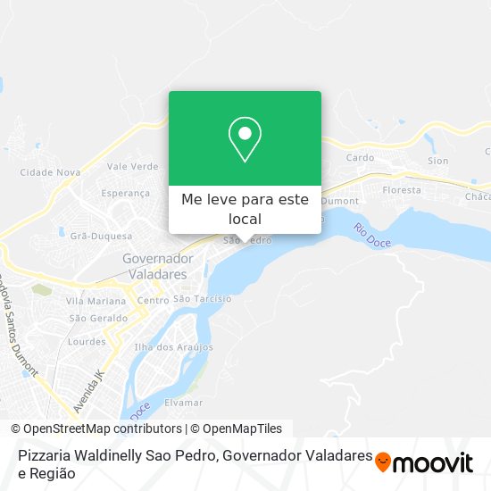Pizzaria Waldinelly Sao Pedro mapa