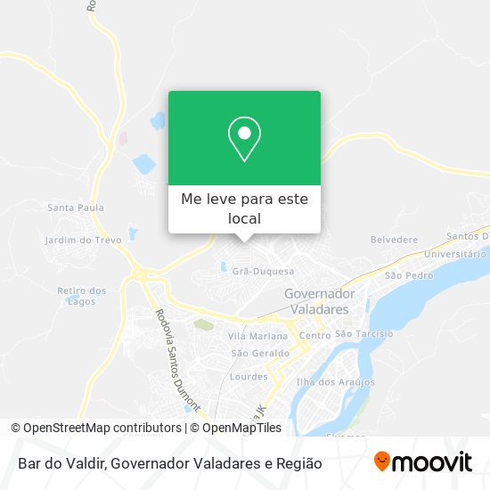 Bar do Valdir mapa