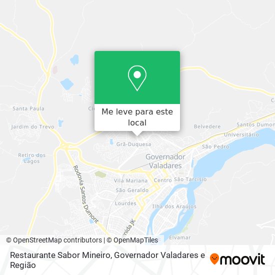 Restaurante Sabor Mineiro mapa