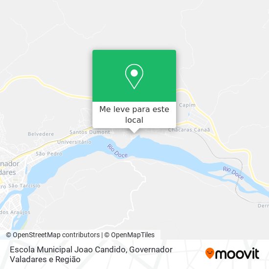 Escola Municipal Joao Candido mapa