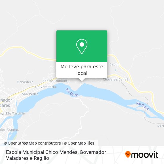 Escola Municipal Chico Mendes mapa