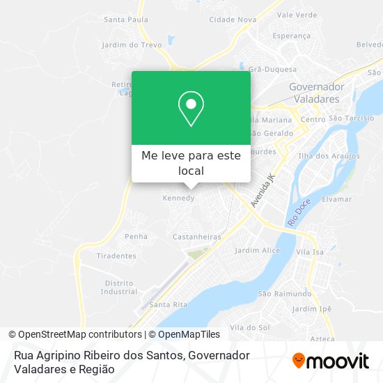 Rua Agripino Ribeiro dos Santos mapa