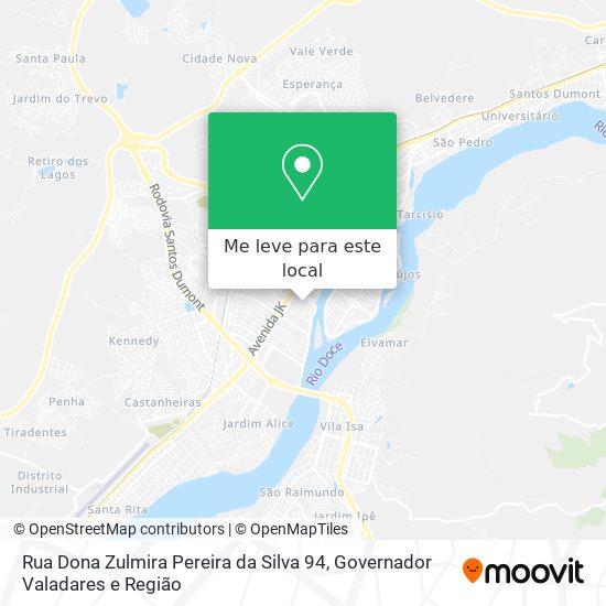 Rua Dona Zulmira Pereira da Silva 94 mapa