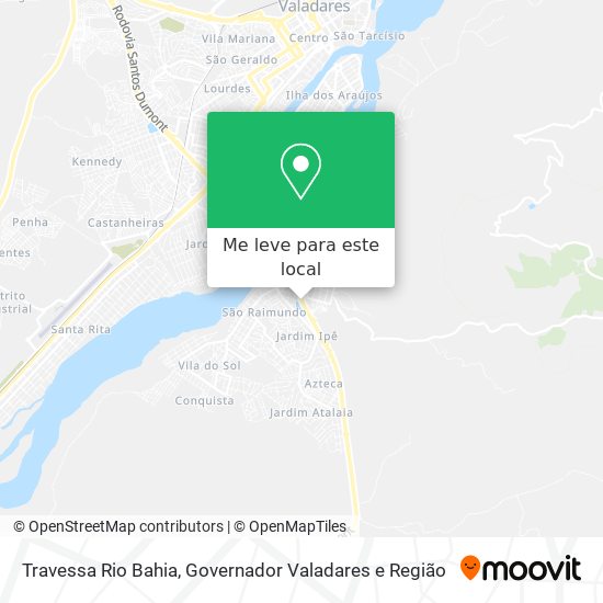Travessa Rio Bahia mapa