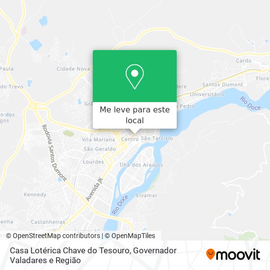 Casa Lotérica Chave do Tesouro mapa