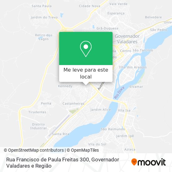 Rua Francisco de Paula Freitas 300 mapa