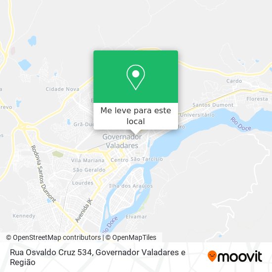 Rua Osvaldo Cruz 534 mapa