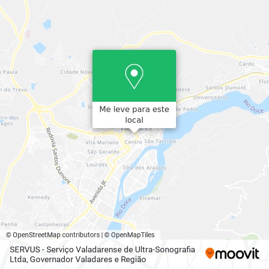 SERVUS - Serviço Valadarense de Ultra-Sonografia Ltda mapa