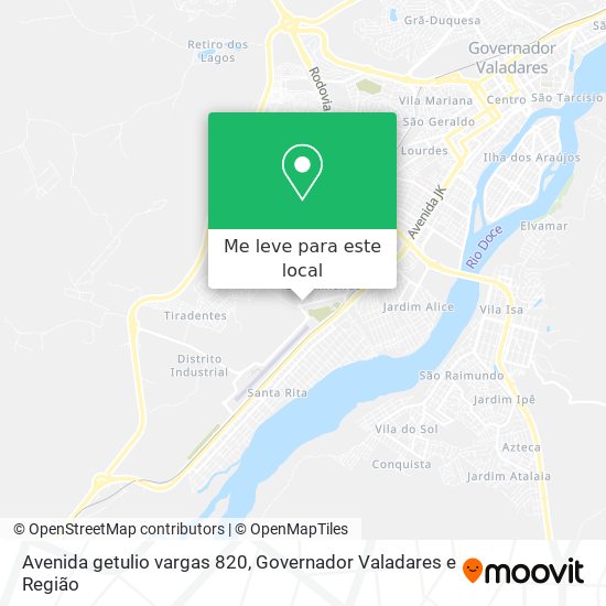 Avenida getulio vargas 820 mapa