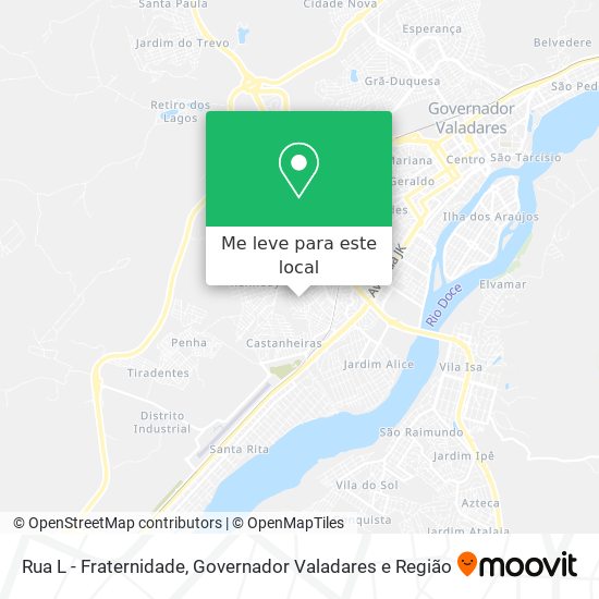 Rua L - Fraternidade mapa