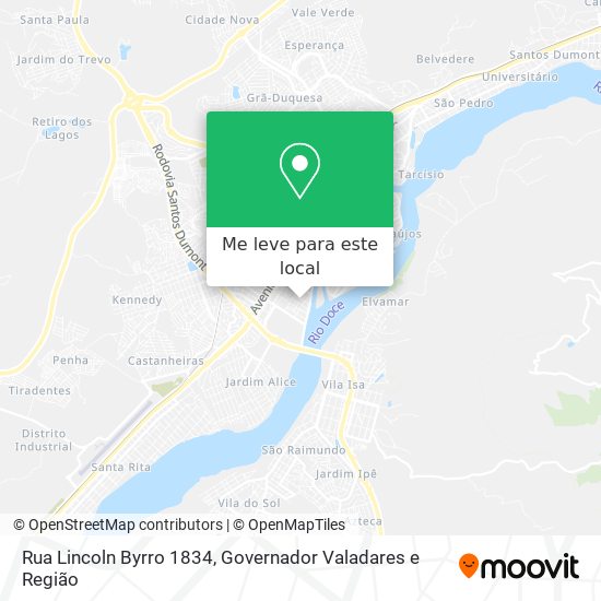 Rua Lincoln Byrro 1834 mapa