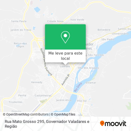 Rua Mato Grosso 295 mapa