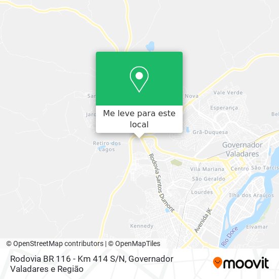 Rodovia BR 116 - Km 414 S/N mapa