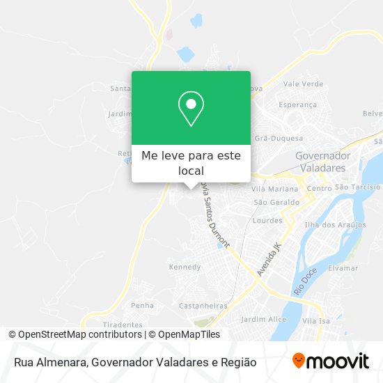 Rua Almenara mapa